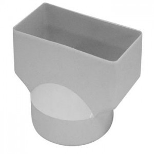 90mm Stormwater PVC Downpipe Adapter 100x50
