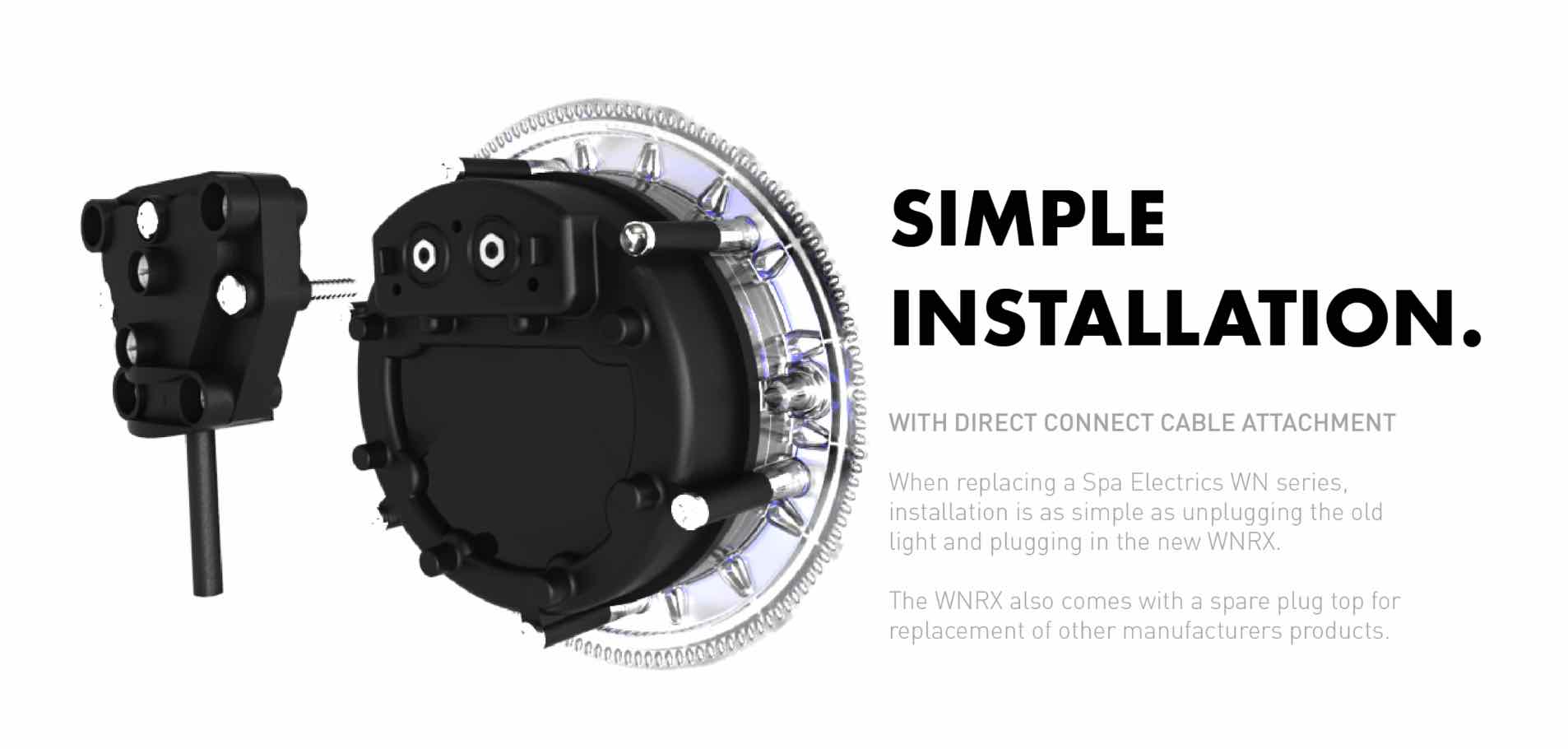 Spa Electrics WNRX Simple Installation